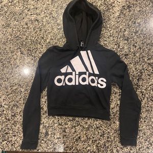 cropped adidas hoodie